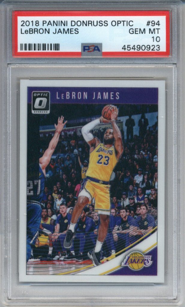 2018-19 Optic Lebron James basketball card