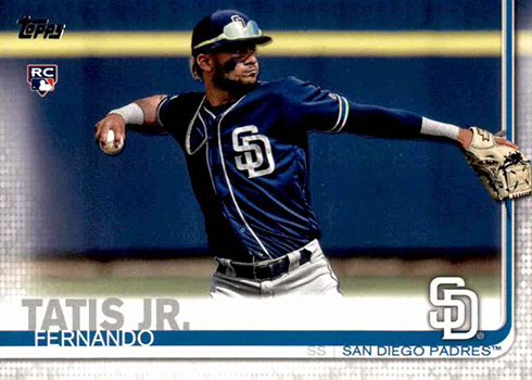 2019 Topps Series 2 rookie card of Fernando Tatis, Jr.